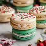 Christmas Tree Cake Macarons