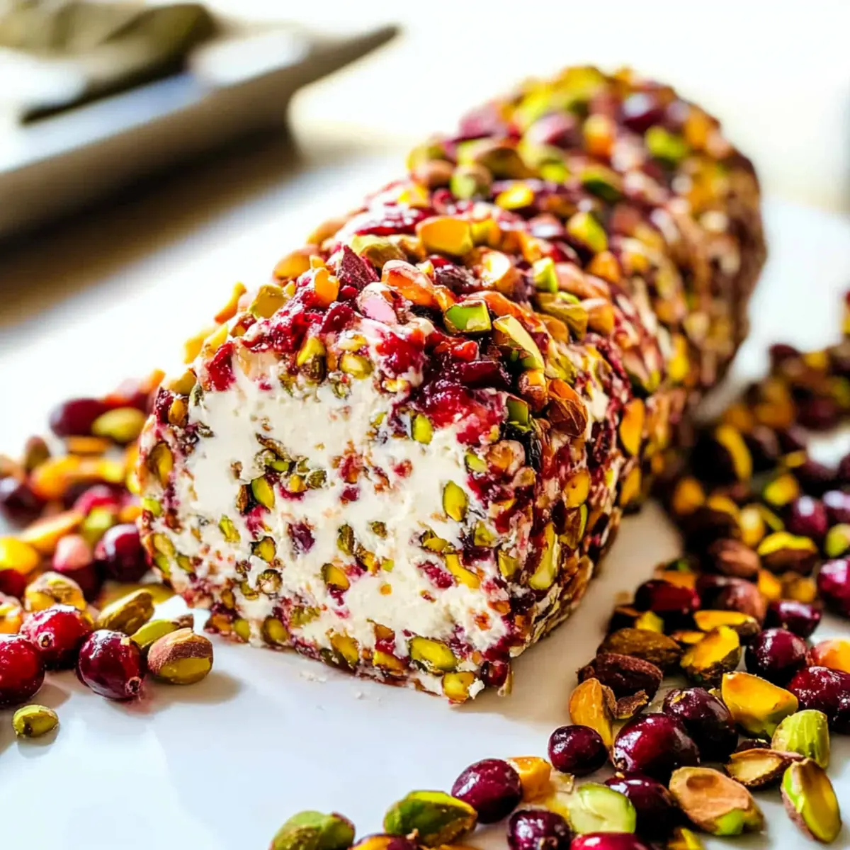 Cranberry Pistachio Cheese Log