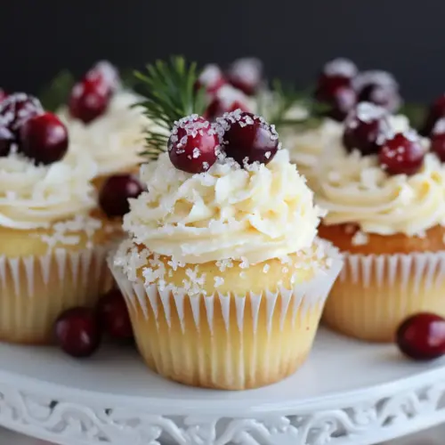 Cranberry Orange White Chocolate Cupcakes