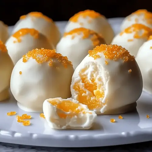 White Chocolate Orange Creamsicle Truffles