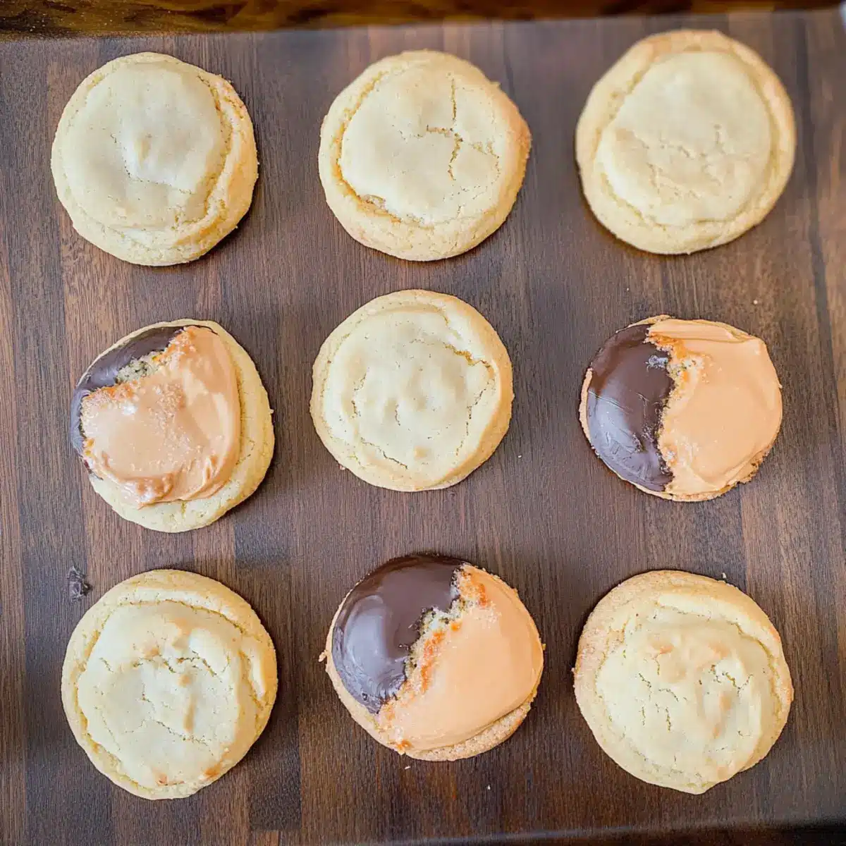 Black Bottom Chocolate Butterscotch Cookies
