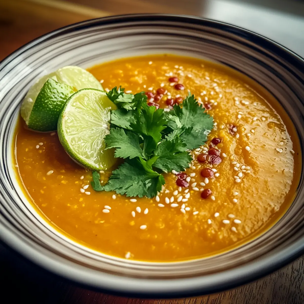 Sesame Carrot Soup