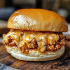 Cajun Chicken Sloppy Joes with Creamy Cheese Sauce