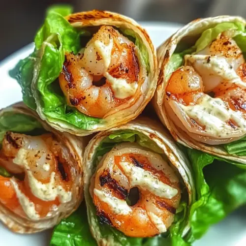 Grilled Shrimp Caesar Wraps