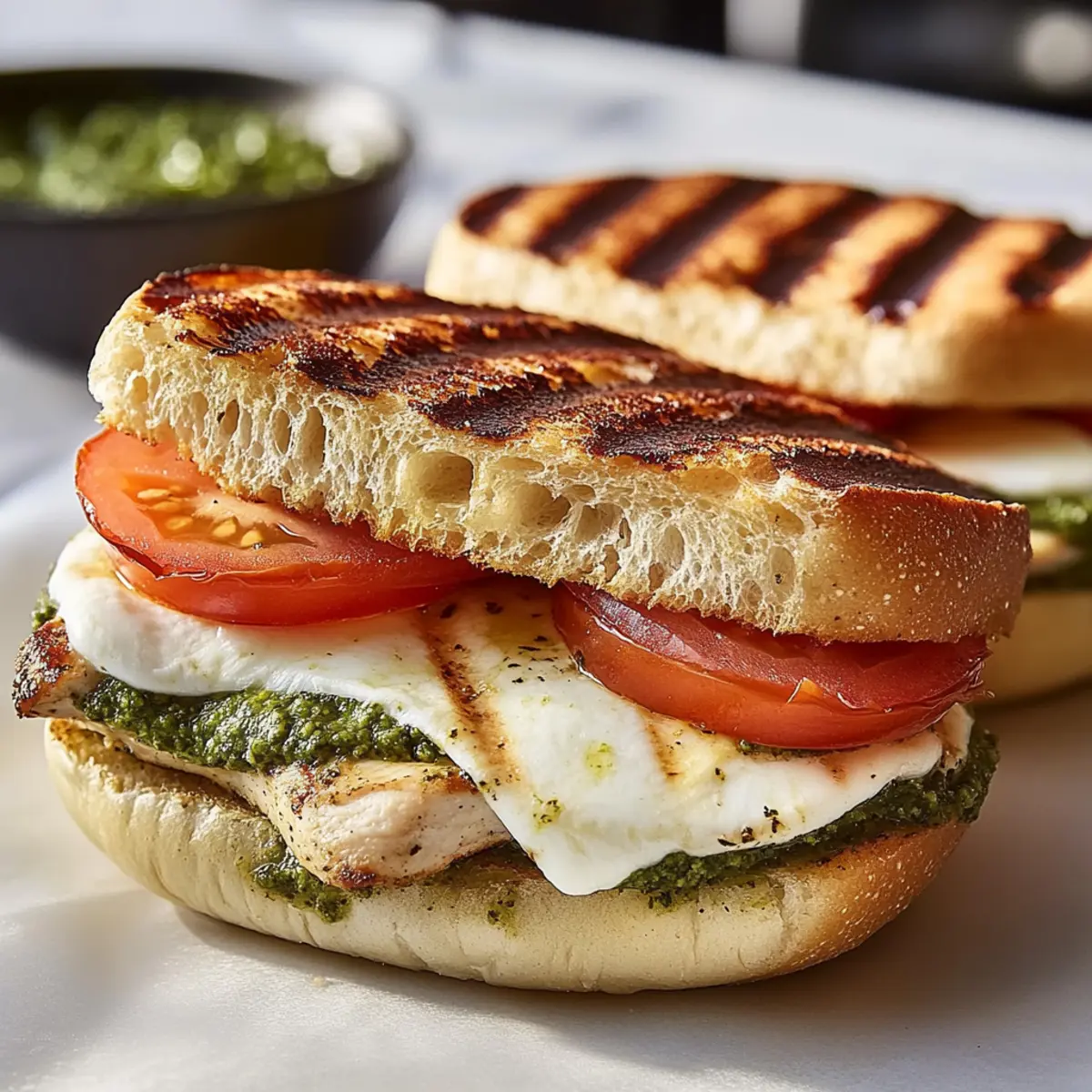 Chicken Pesto Sandwiches
