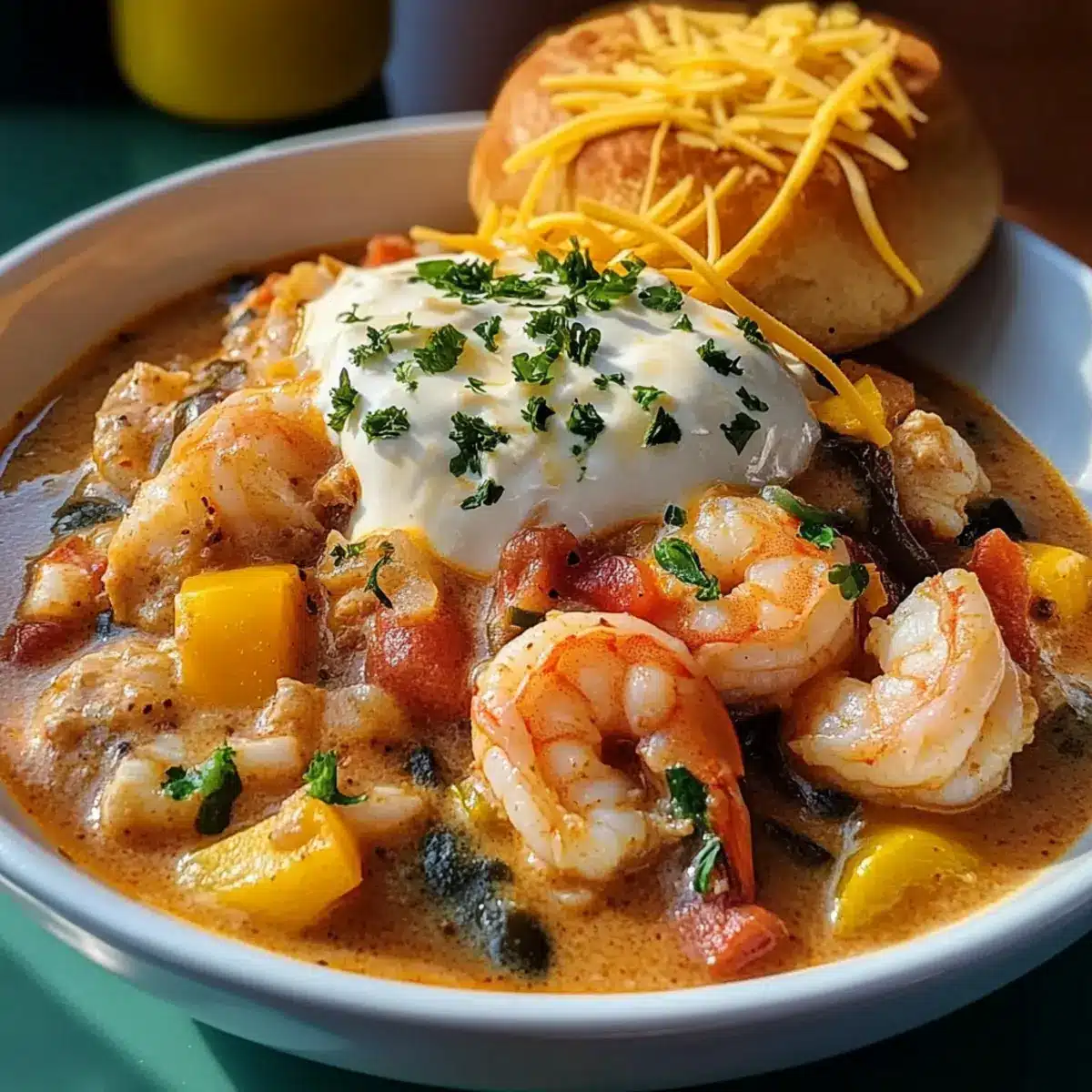 Creamy Seafood and Shrimp Chili