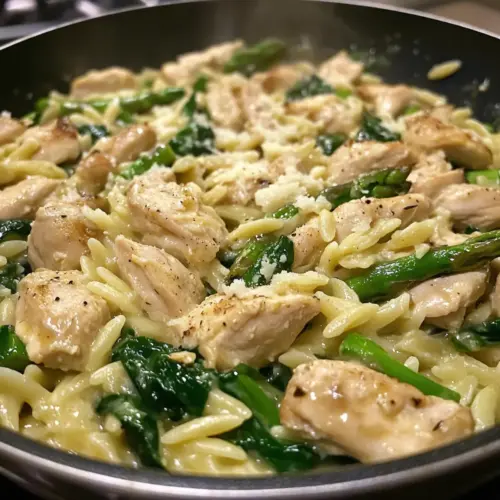 One Pot Chicken Orzo