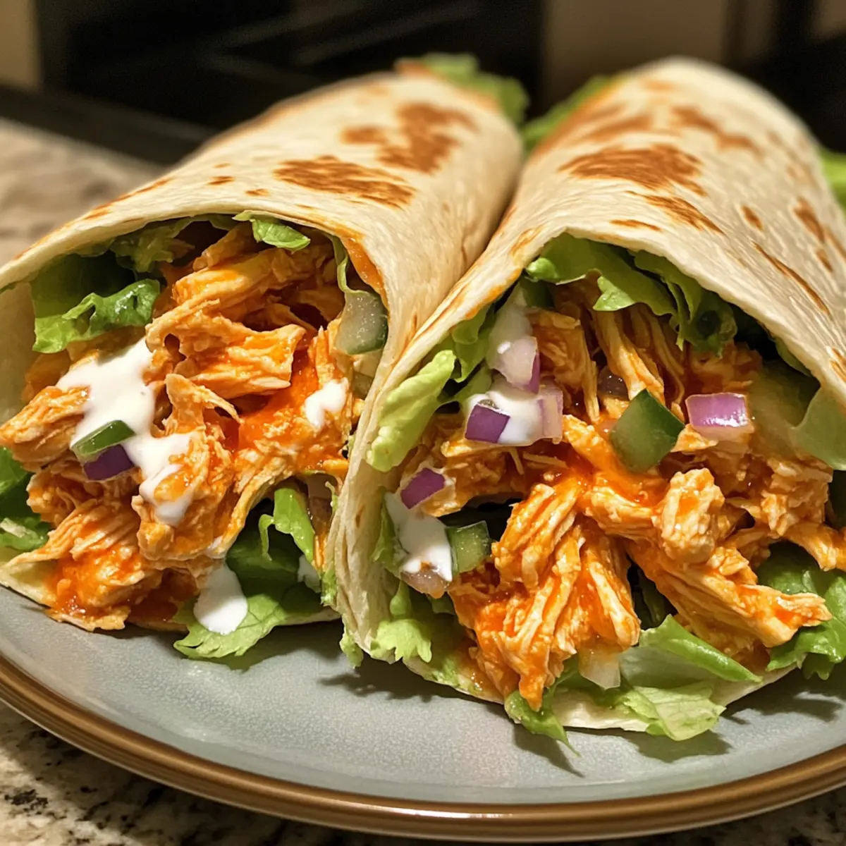 Spicy Buffalo Chicken Wraps