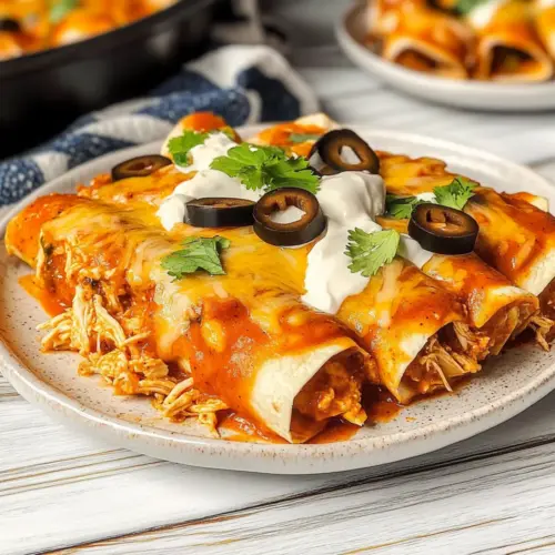 Cream Cheese Chicken Enchiladas