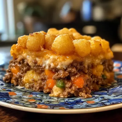 Tater Tot Casserole with Ground Beef