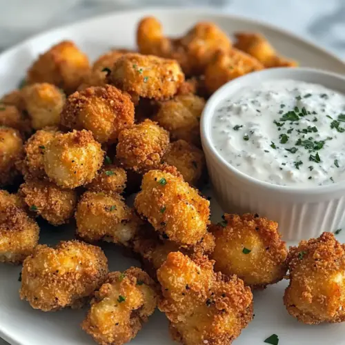 Fried Mushrooms with Ranch Dip