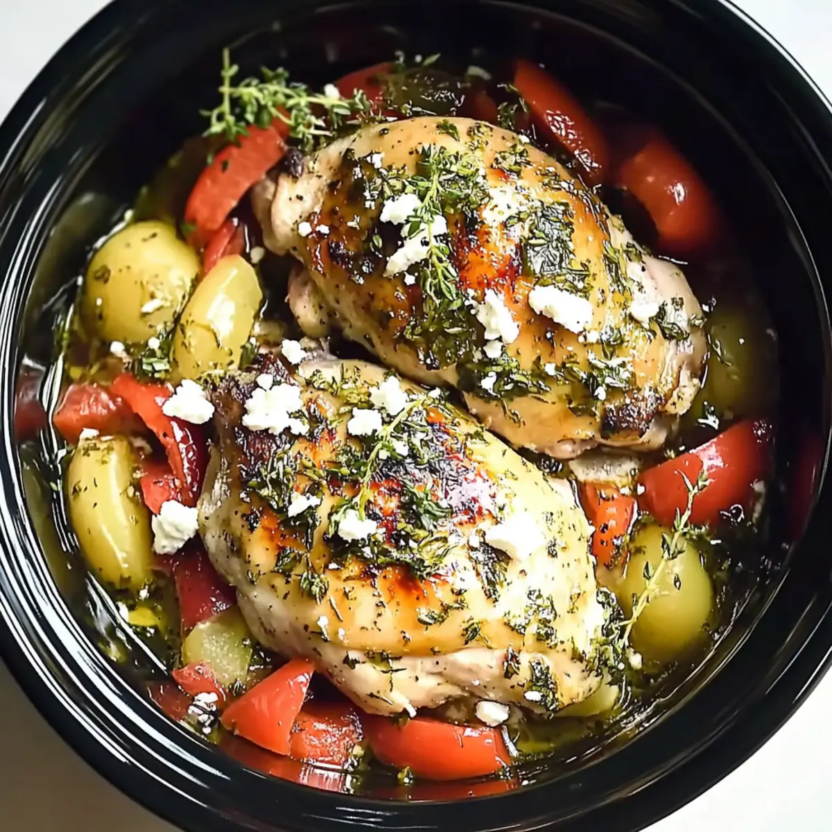 Crockpot Greek Chicken