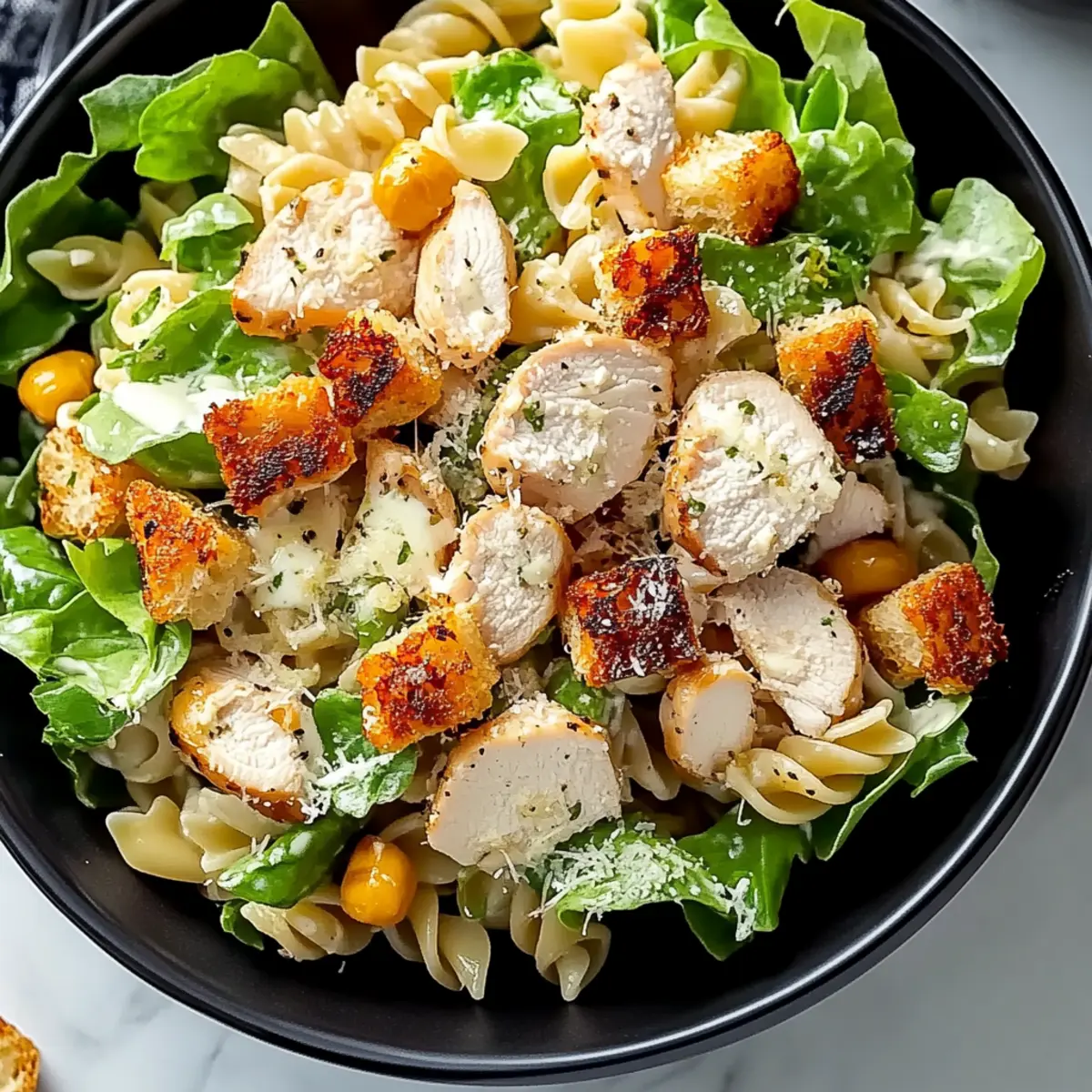 Chicken Caesar Pasta Salad