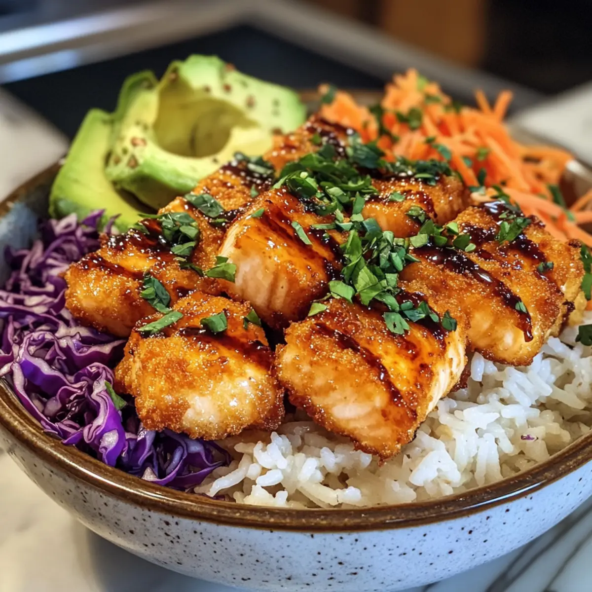 Bang Bang Salmon Bites Bowls