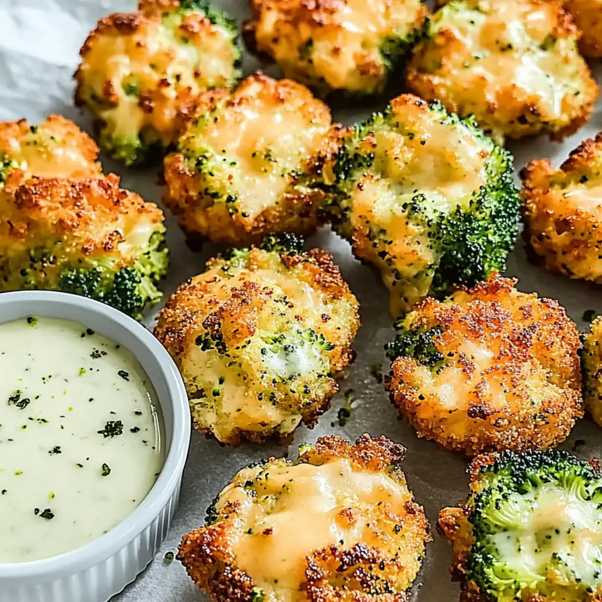 Air Fryer Broccoli Cheddar Poppers