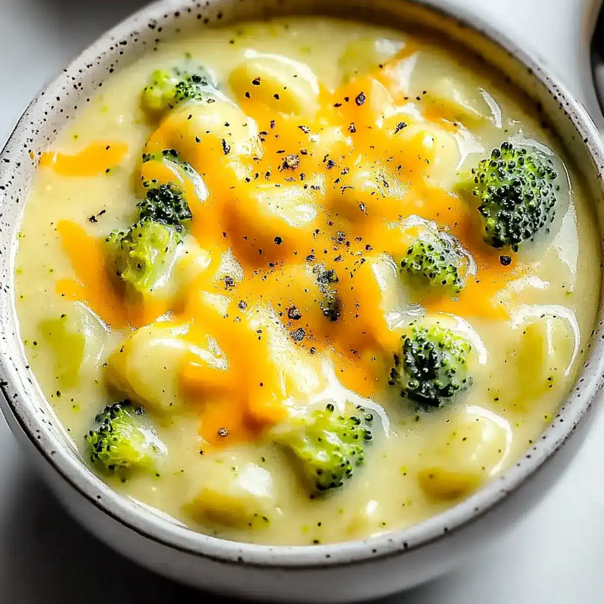 Creamy Broccoli Potato Cheese Soup
