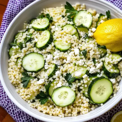 Lemon Cucumber Couscous Salad