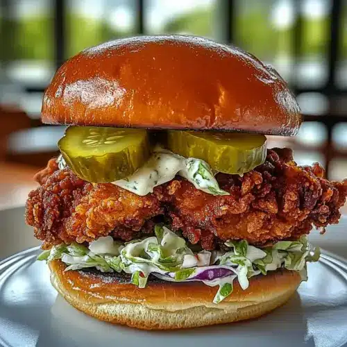 Pickle Brined Fried Chicken Sandwich