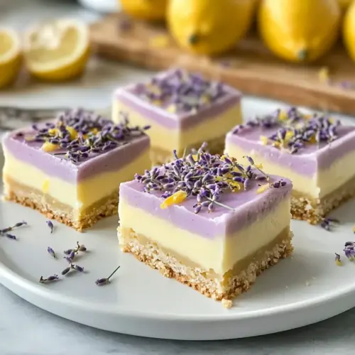 Lavender Lemon Cream Bars