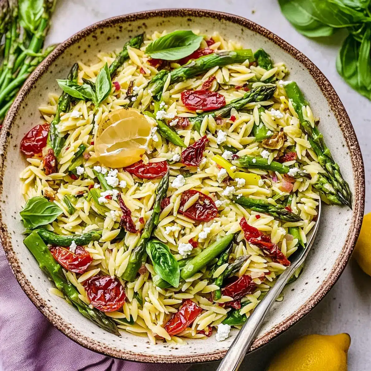 Asparagus Orzo Salad