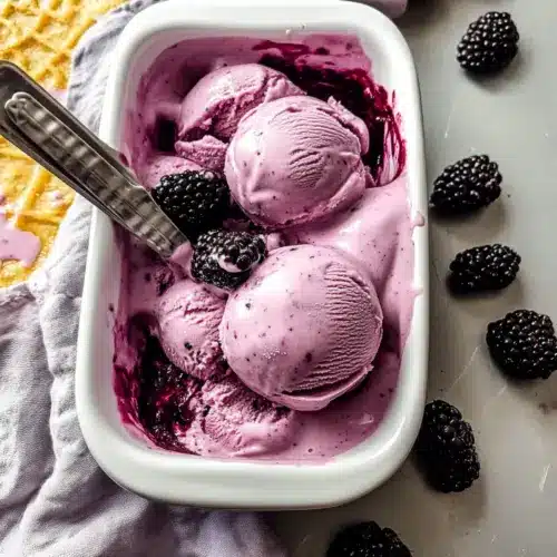 Fresh Blackberry Ice Cream