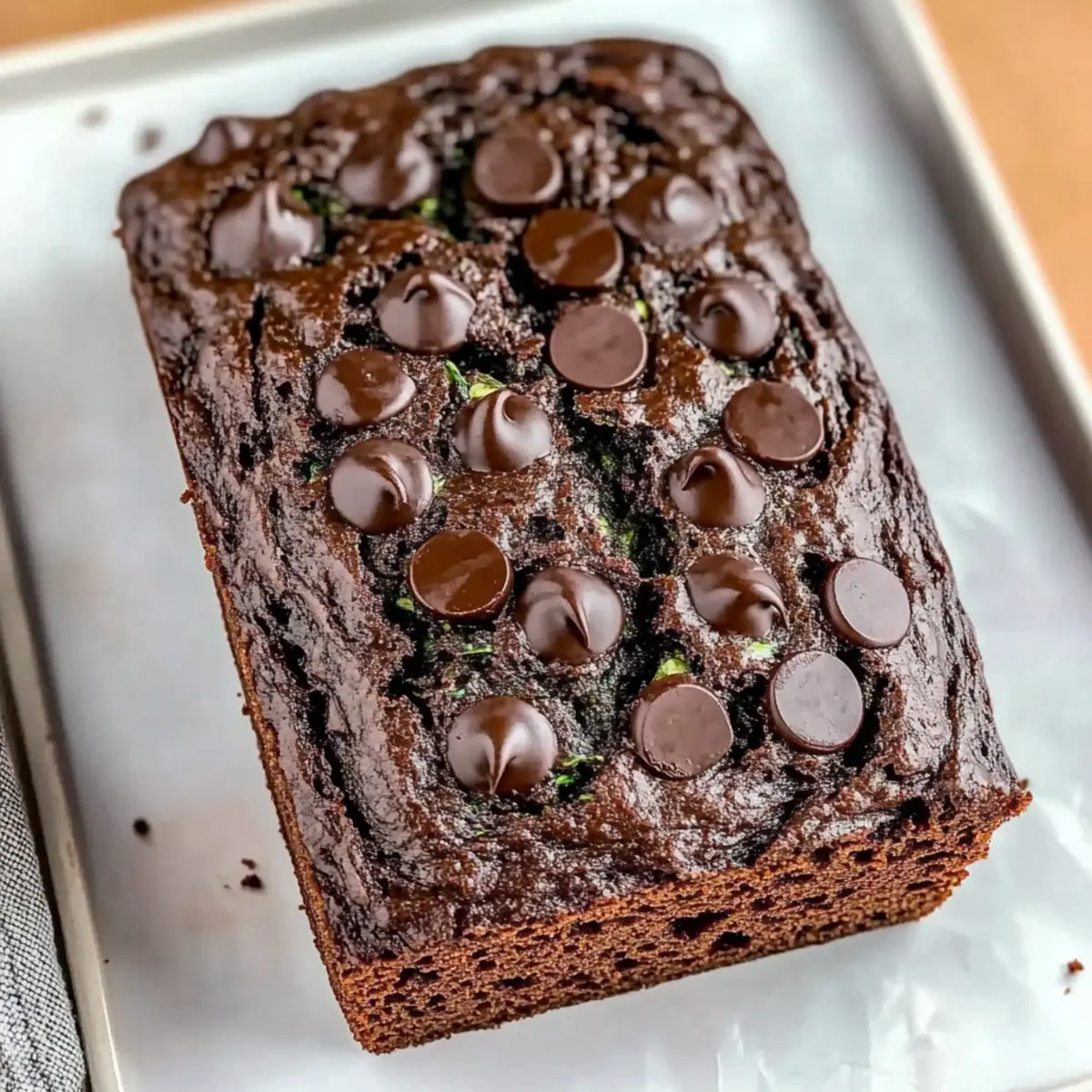 Chocolate Zucchini Bread with Sour Cream