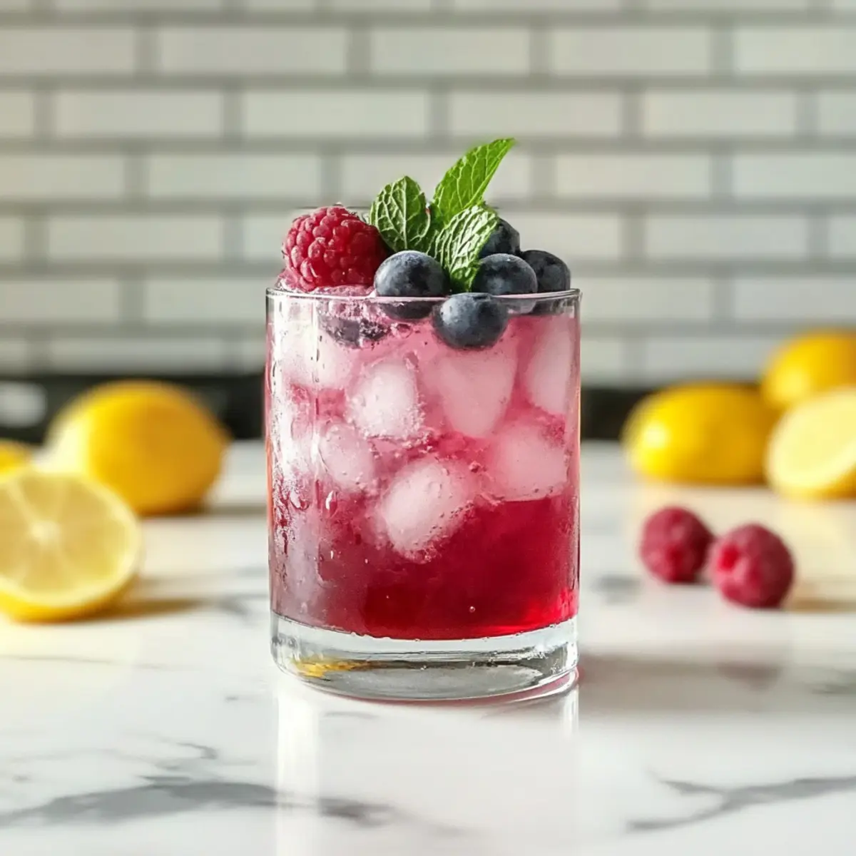 Lemon Blueberry Mocktail