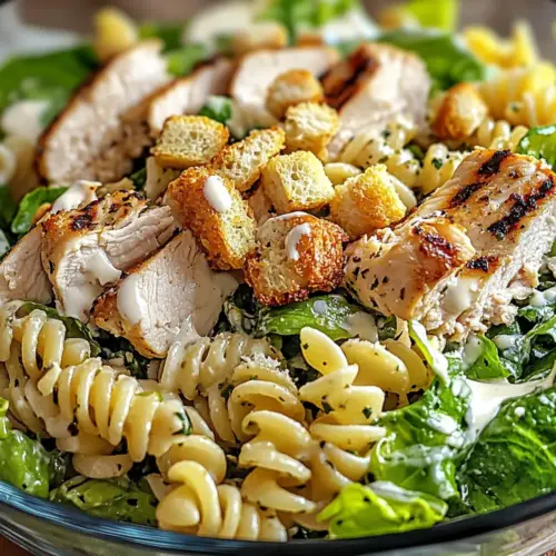 Chicken Caesar Pasta Salad