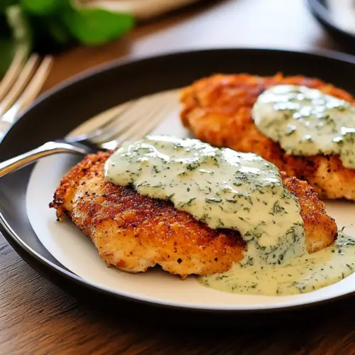 Chicken in Basil Cream Sauce