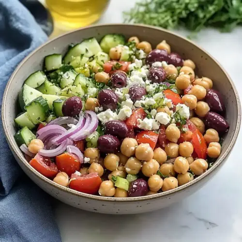 Classic Mediterranean Chickpea Salad