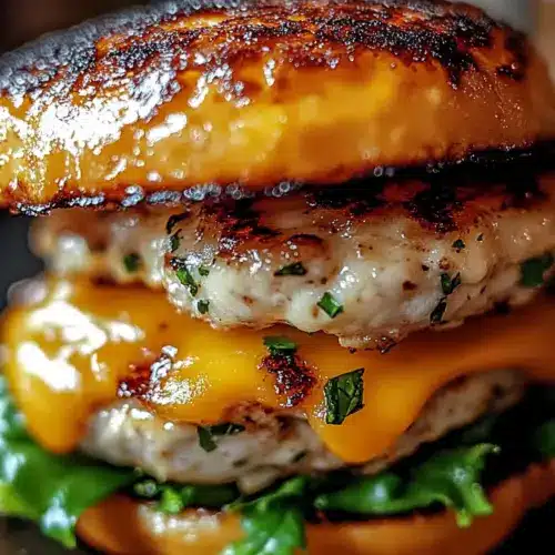 Cheddar Ranch Chicken Burgers