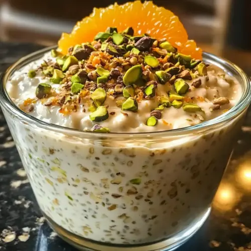 Pistachio Orange Blossom Overnight Oats