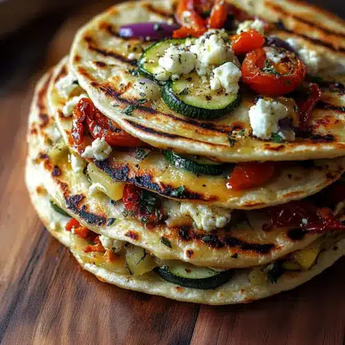 Grilled Mediterranean Veggie Quesadillas