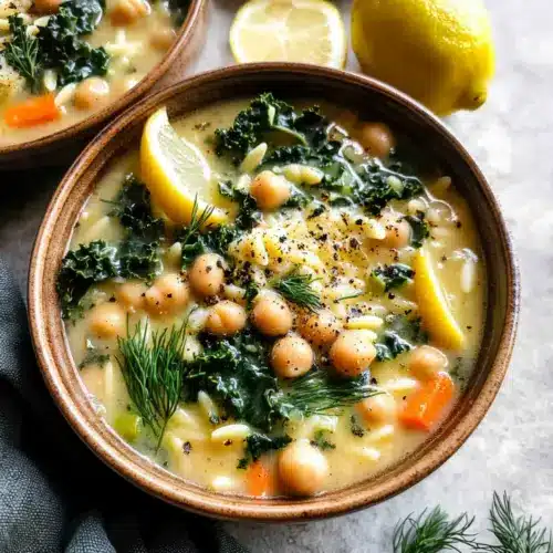 Lemony Greek Chickpea Soup