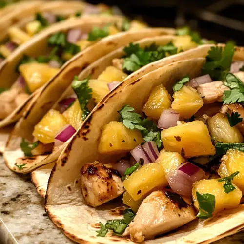 Pineapple Chicken Tacos