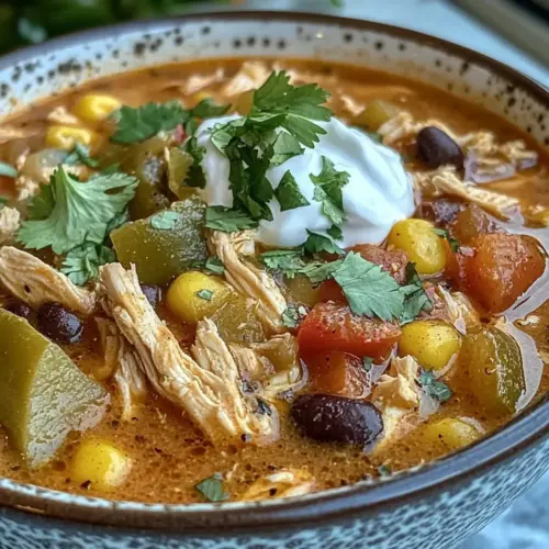 Crockpot Chicken Fajita Soup