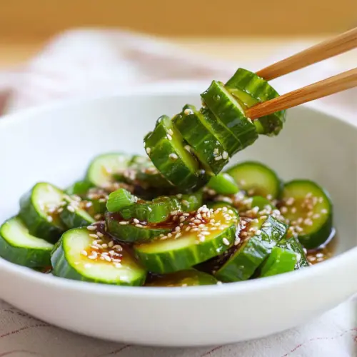 Viral Asian Cucumber Salad