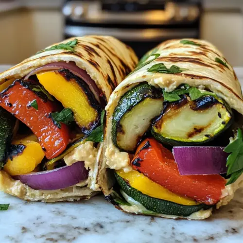 Grilled Mediterranean Veggie Wrap