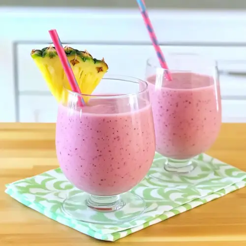 Pink Pineapple Protein Smoothie