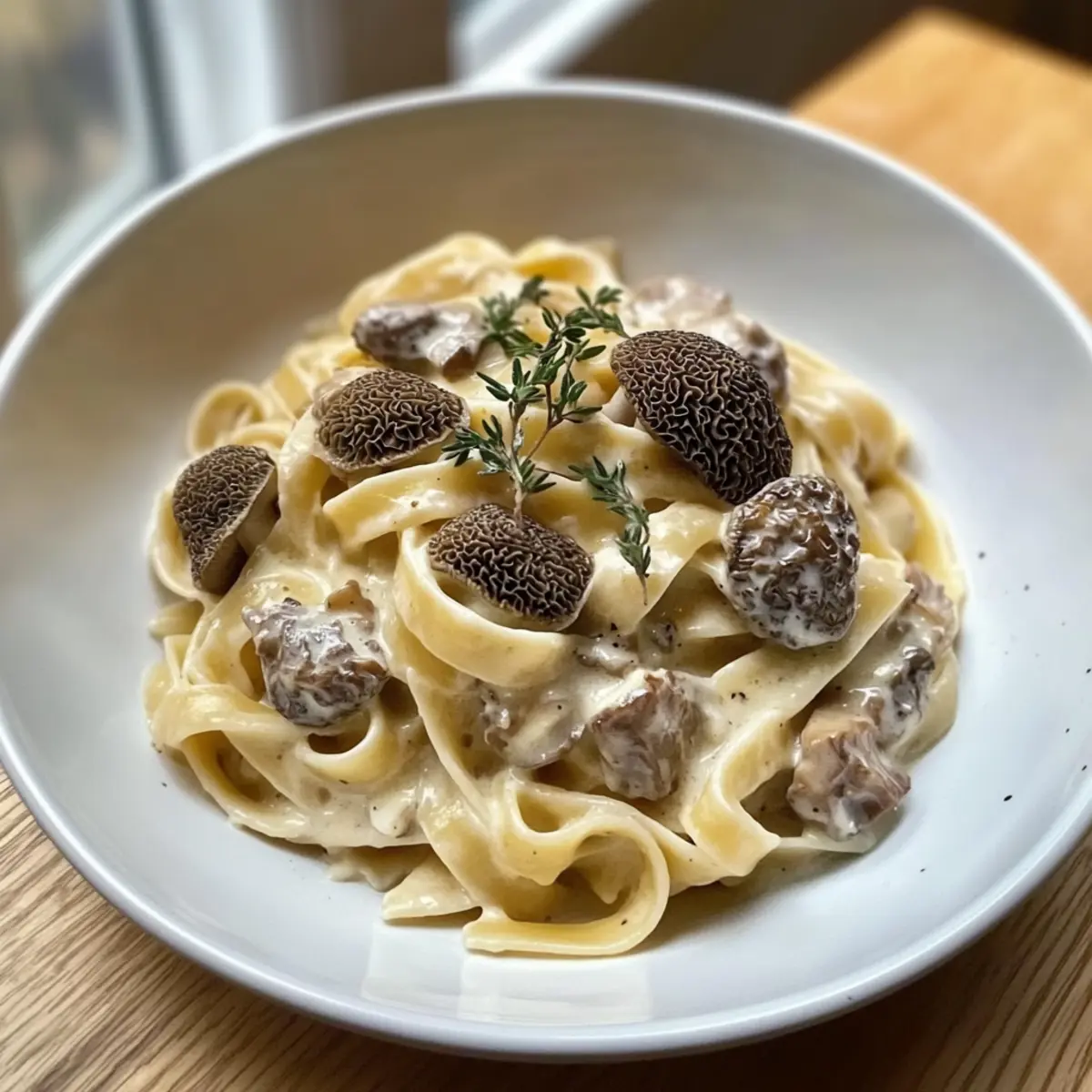 Buttery Morel Mushroom Pasta with Shallots