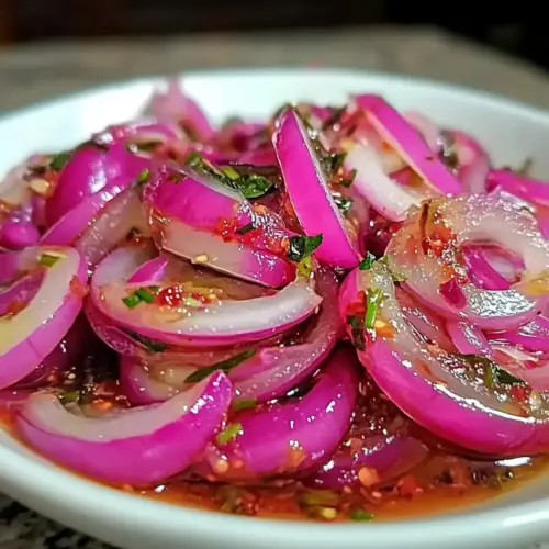 Hot Honey Pickled Red Onions