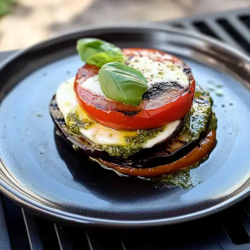 Grilled Eggplant Caprese