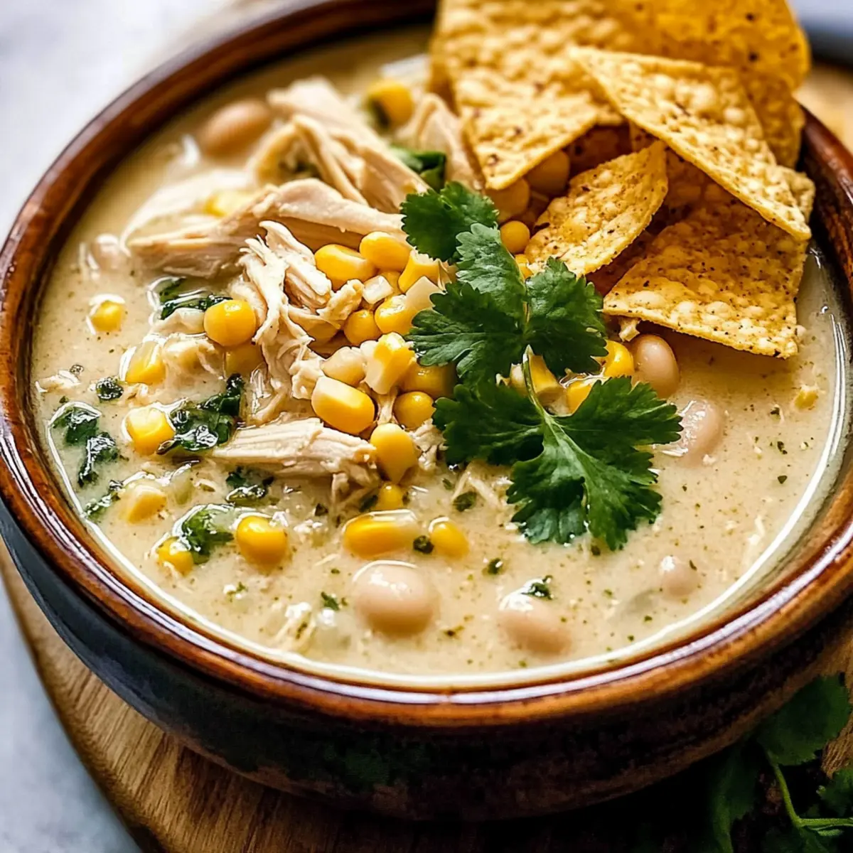 Creamy White Chicken Enchilada Soup