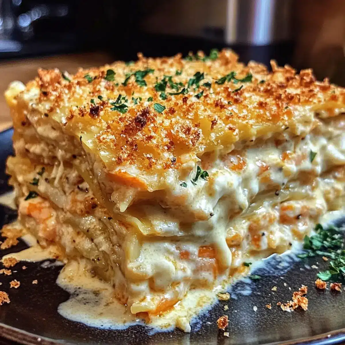 Creamy Shrimp Crab Lasagna Bliss