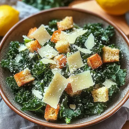 Lemony Parmesan Kale Salad